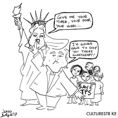 Welcome to another @culturestrike editorial cartoon.Last week, the Trump administration made the mov