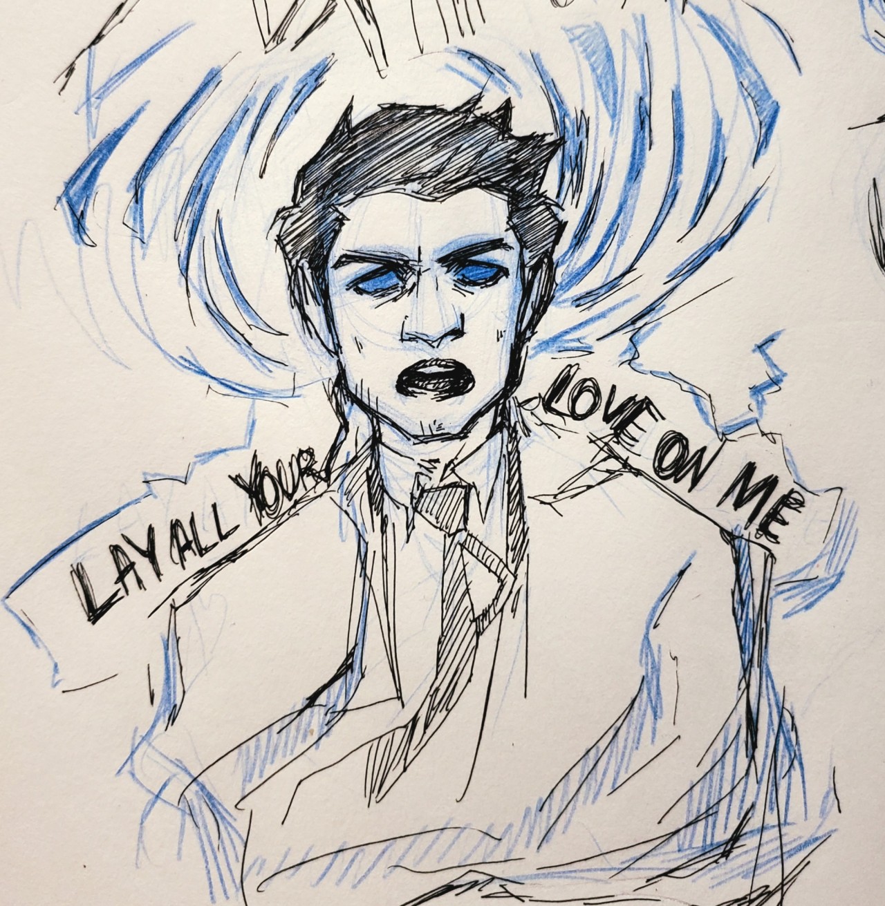 Unhinged Godstiel but it’s Abba’s “Lay All Your Love On Me”