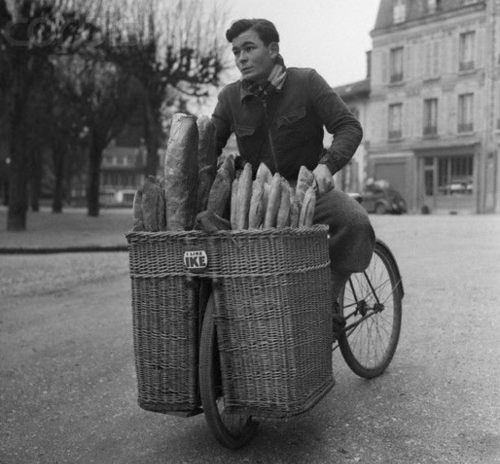 Baker’s Deliveryman, Paris     Uncredited and Undated Photograph
