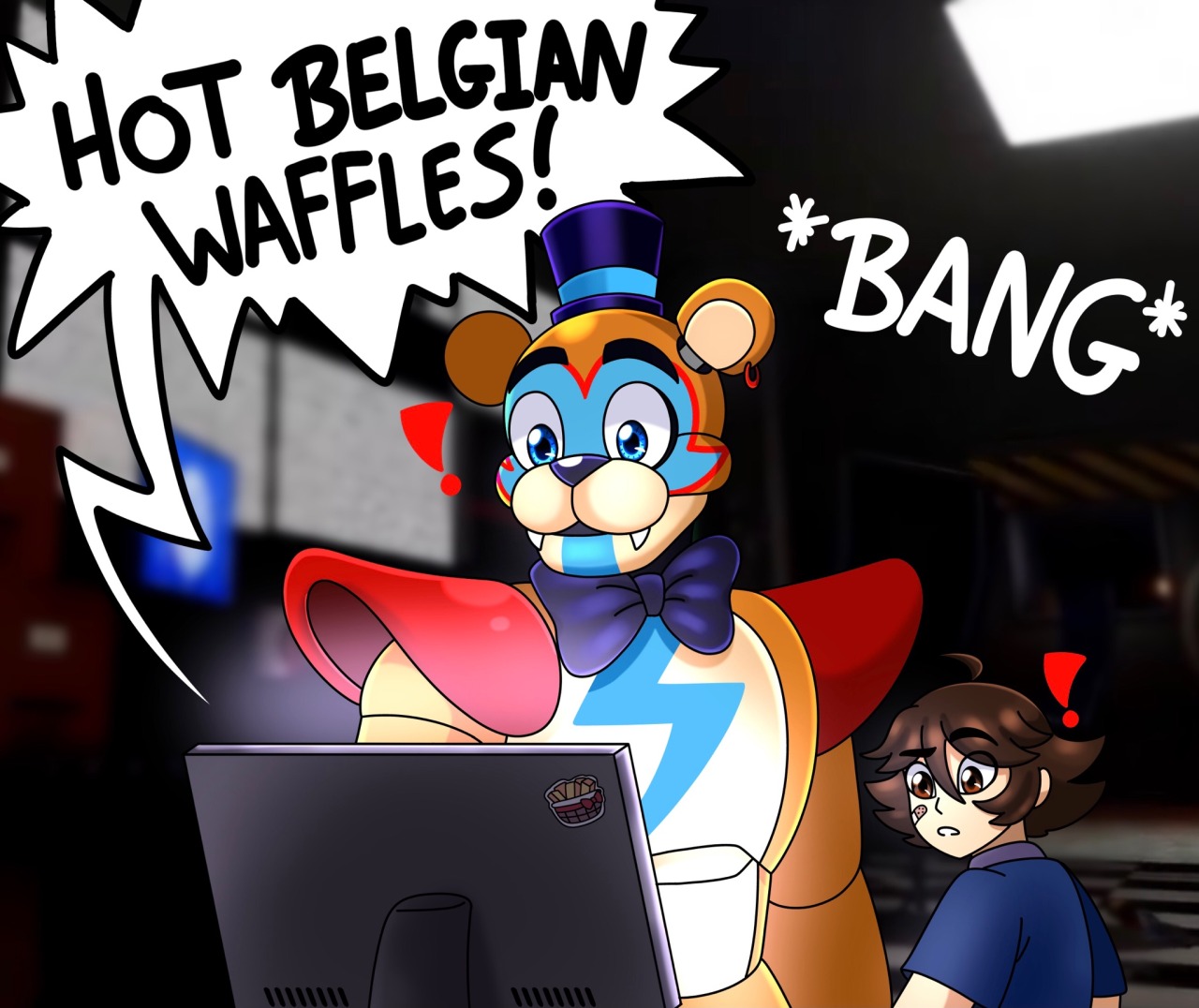 Should've Closed The Door Scrublord - Fnaf Fanart - Free