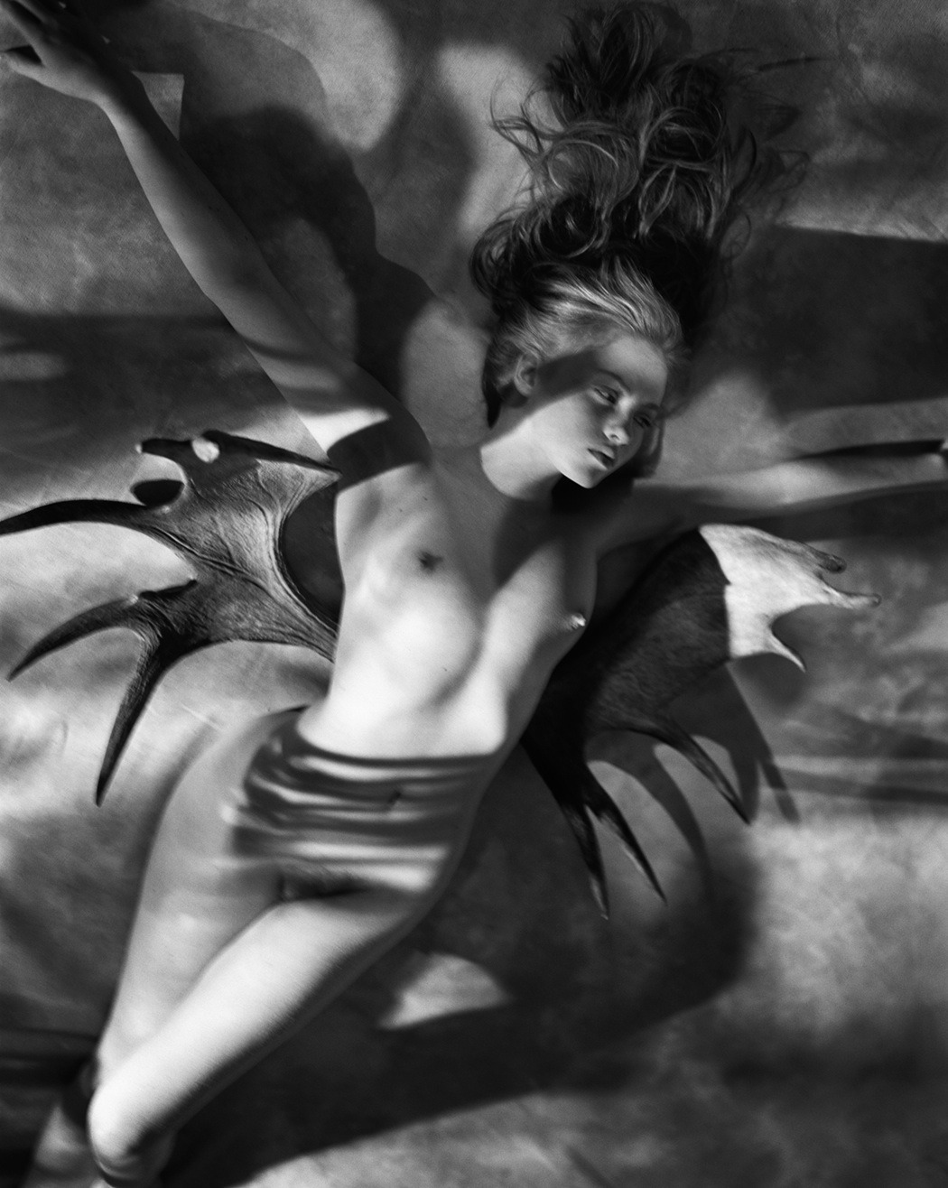  George Holz Claire with Moosewings, New York, 1986 