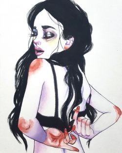 supersonicart:  Harumi Hironaka, Illustrations.I’m into these simple watercolor illustrations by Brazilian artist Harumi Hironaka.  I can’t wait to see where she goes with her themes in future works.