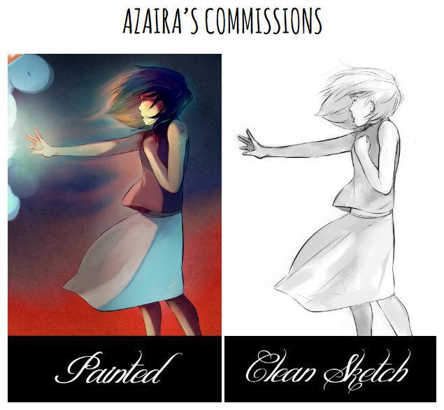 azaira:  Iâ€™m feeling better so I made a new commission post. This one is much