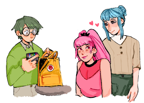 sylvainz:some more of tht modern college au thing + i finally drew some of my other favorites