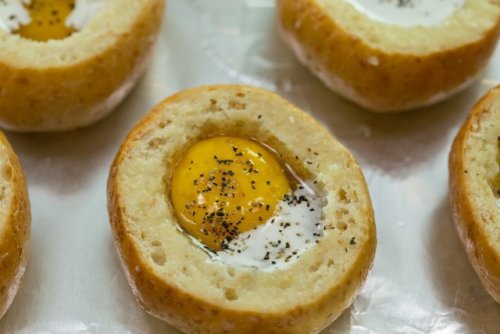 Porn foodffs:  Baked Eggs In Bread BasketsFollow photos