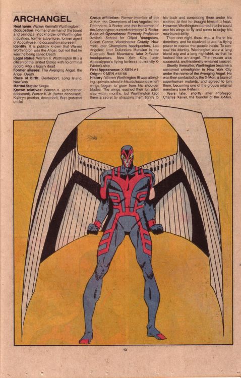 why-i-love-comics:  Archangel info page