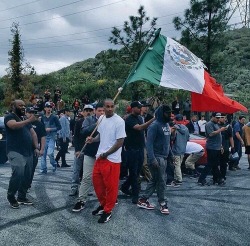 fuckyeahblackcelebrities:  Black and Latinos uniting together to go against trumps people ✊🏽✊🏾 