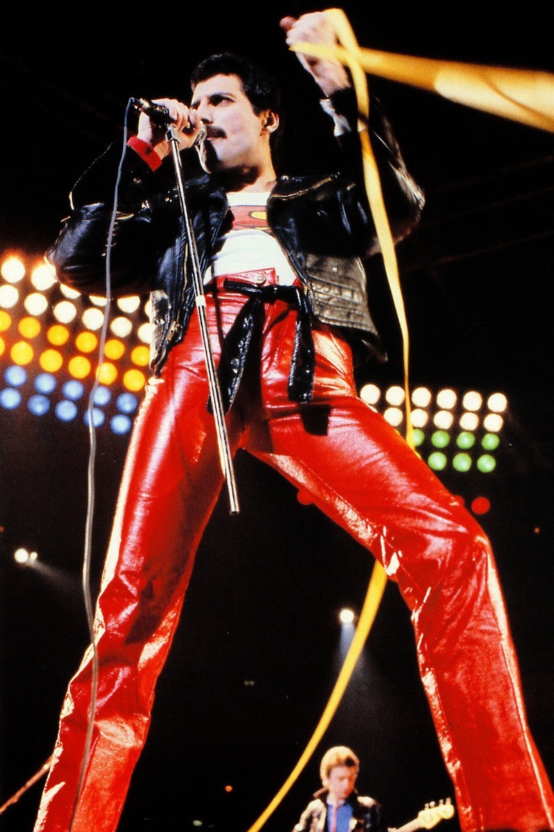 1971: Classic Rock's Classic Year Freddie Mercury wearing a Superman t-shirt (and...