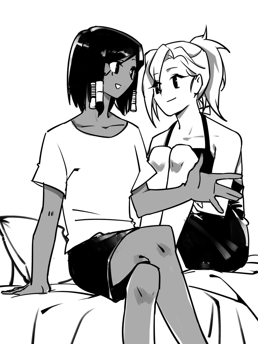 borealisowl:  Welcome to Hollywood, Pharah and Mercy / CherryOQ 