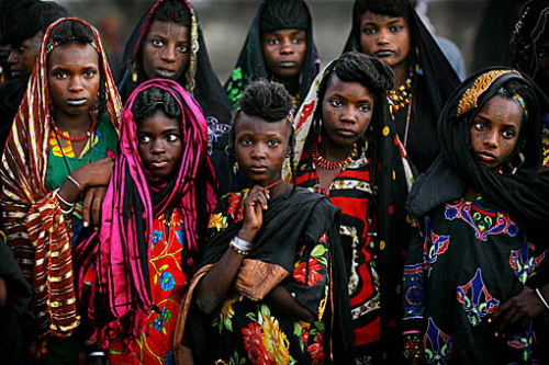 The Wodaabe are traditionally nomadic cattle-herders and traders in the Sahel, with migrations stret