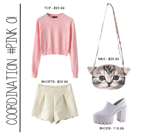 pinnocheo: #Pink 01: Top | Shorts | Bag | Shoes .