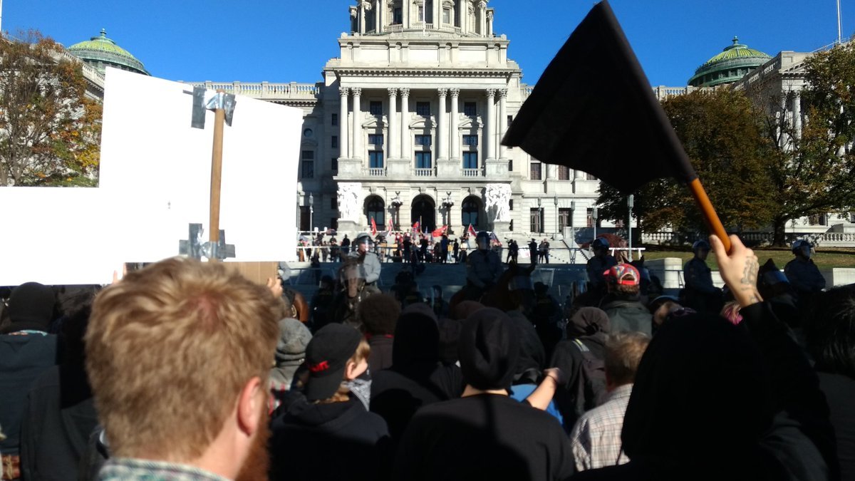 antifainternational:  HARRISBURG REPORTBACK (via Central PA Antifa):  When the NSM