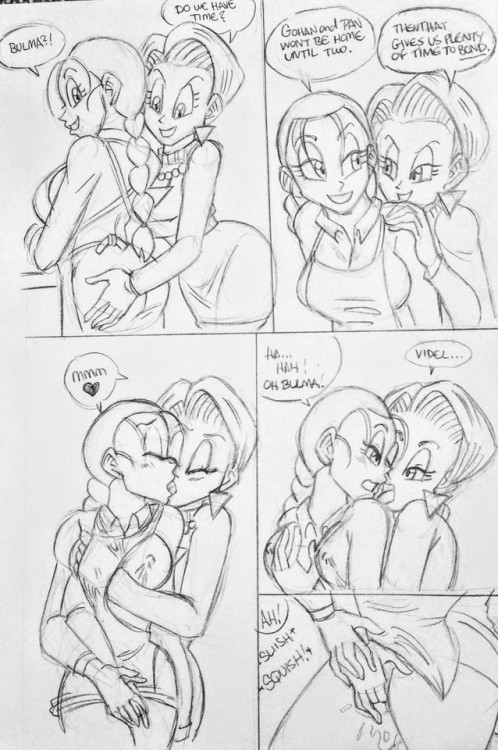 Anonymous said to funsexydragonball: Can you draw GT Videl and GT Bulma having a make-out sessionYou know what…. when I drew GT Videl, I actually don’t dislike her design that much anymore.