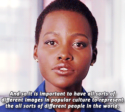 jenniferlawrense:  Lupita on diversity in pop culture 