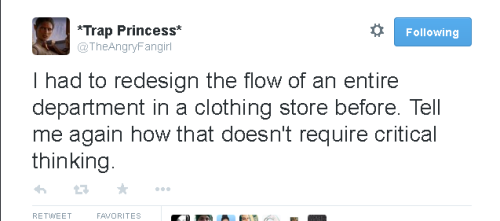 nospockdasgay:  nospockdasgay:  womanistgamergirl:  cutiepatootiewithahellaradbooty:  mysharona1987:  There is no part of this diatribe that is not amazing or 100% true.  Yeah ok but people who work minimum wage didn’t go to college so they don’t