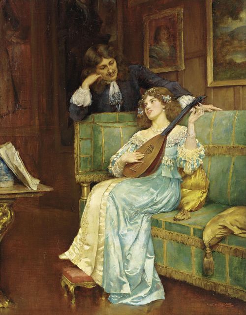 A Musical Interlude by William Arthur Breakspeare (English, 1855–1914)