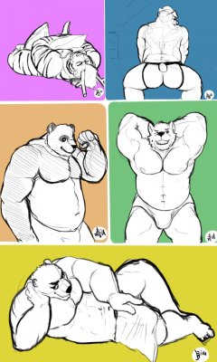 league-of-bara:  Sketches 1 – by Bin 