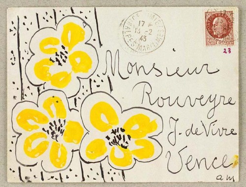 gazophylacium:  Envelope by Henri Matisse. 