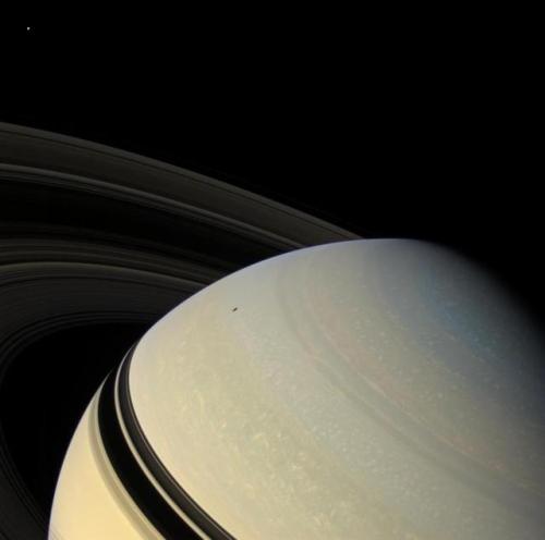 wonders-of-the-cosmos:Saturn and its moonsImage credit: NASA/JPL-Caltech