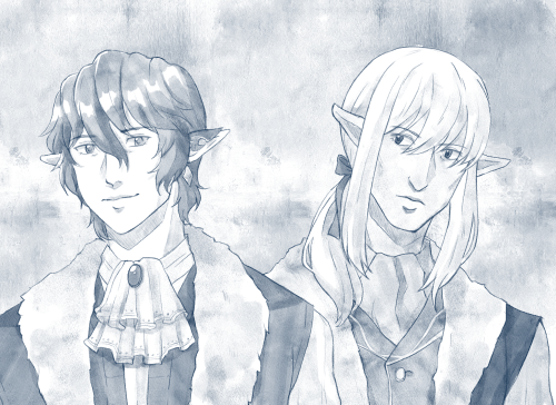 two fancy boysaka aymeric convinced estinien to dress up and go to a ball with him