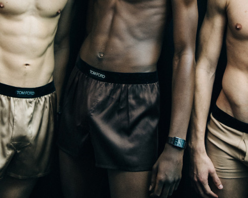 tomford: Behind the scenes with TOM FORD Underwear at the Men’s FW18 Fashion Show. 