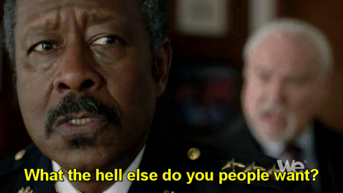 blacksupervillain:  bluedogeyes:  The Divide 01x08 - To Whom Evil Is Done  BLESS