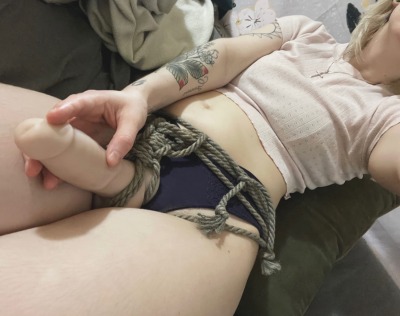 softdarjeeling:soft skin and soft hearted(more photos of me in rope, as requested)they/them