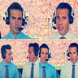 CFB announcers for UCLA vs. USC. Yup. (at Hacienda Pèrez-Garcia) https://www.instagram.com/p/BqTiaRQAEVd/?utm_source=ig_tumblr_share&amp;igshid=5vznrnw214qv