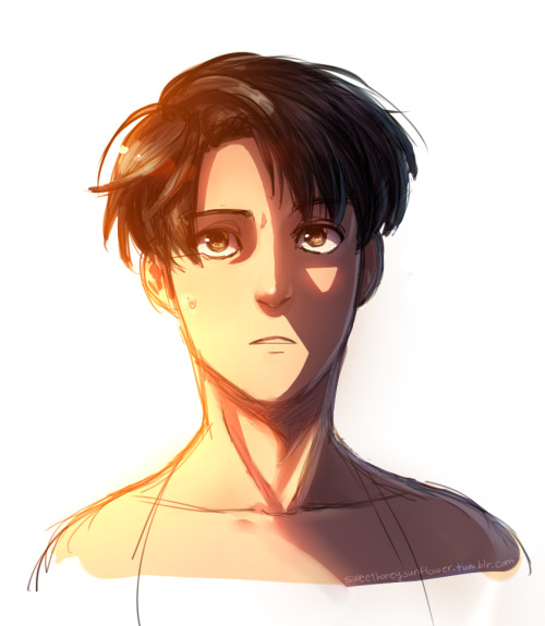 sweethoneysunflower:I had a younger looking levi in mind as if he didn’t look young enough alr