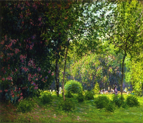 artist-monet: Park Monceau 2, 1878, Claude Monetwww.wikiart.org/en/claude-monet/park-monceau