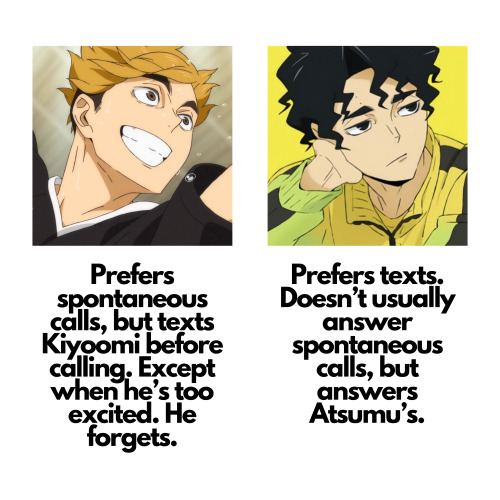 SakuAtsu Headcanons Because I Cannot Sleep.