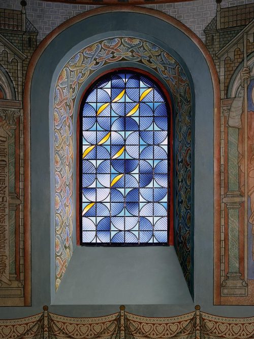 Joechem Poensgen, glass windows for church St. Mauritius, Bassum Germany.