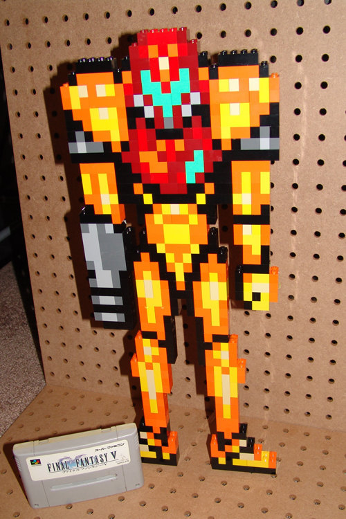 pxlbyte:  Retro Lego Character Sprites These LEGO recreations of classic gaming characters bring us back to simpler time. Read More 