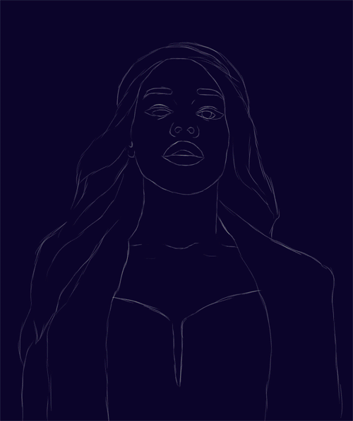 jackballs:  Finished my portrait of Azealia! You can see the full photo in HQ on