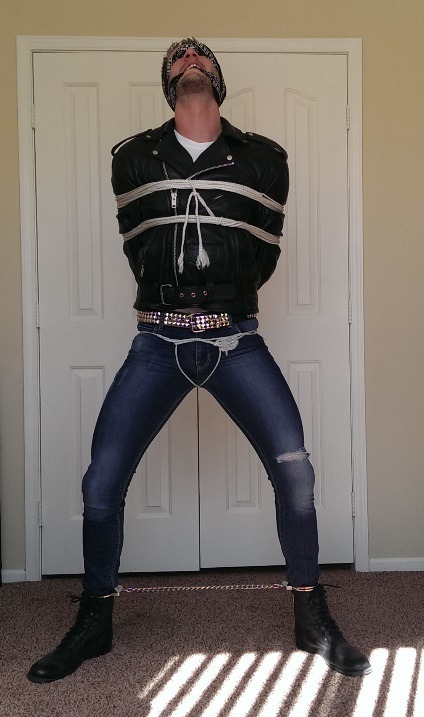 jhardcastle82:  Roped, gagged, and shackled 