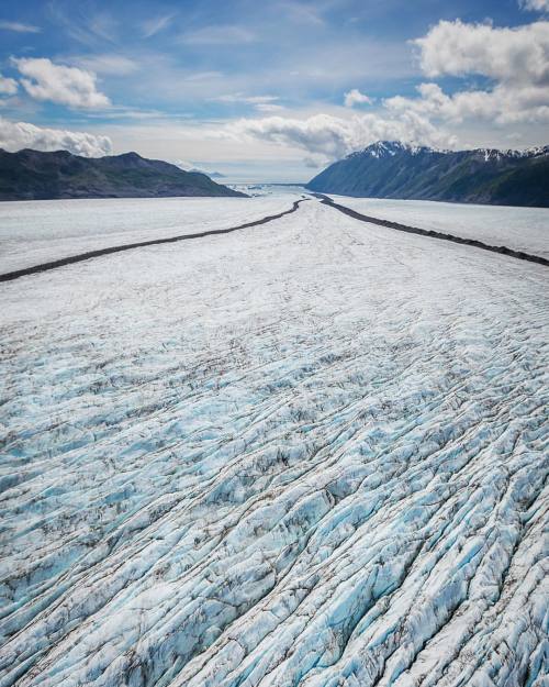 tobyharrimanphotography: Bear Glacier - Kenai Fjords National Park, Alaska The stripes you see runni