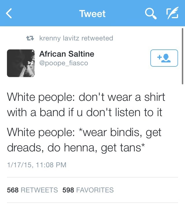 averyluke:  Whenever white people say shit like that about my band tees, I start