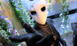 hisuivirus:  agentdrago: Kinky set of Photos that my wife HisuiVirus took of me while I was wearing the Hollow Knight mask I made. It’s combined with a simple black bodysuit and black Bodypaint and of course a few items every now and then heh. I’m