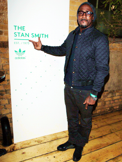 JAN 15 - Idris Elba attends the @adidasuk #stansmith popup shop launch event in London, England   