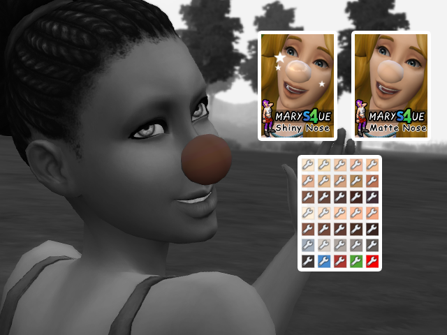 Sims 4 Cc Hotspot — Marys4uen Clown Nose Wo Clown Makeup Skin