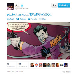 lillithlove:  oh…  Oh AJ with your Batman references! :)