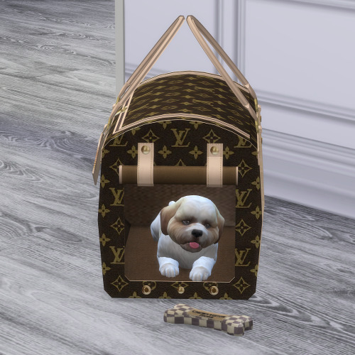 platinumluxesims: Dog Pose For LV Pet Carrier - Just a single dog pose that can be used with my LV P