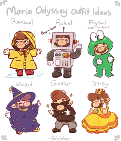 galahp: Mario Odyssey outfit ideas I already