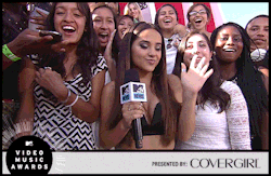 mtvstyle:  Our #instaGLAM correspondent Becky G having the best time at the #VMAs