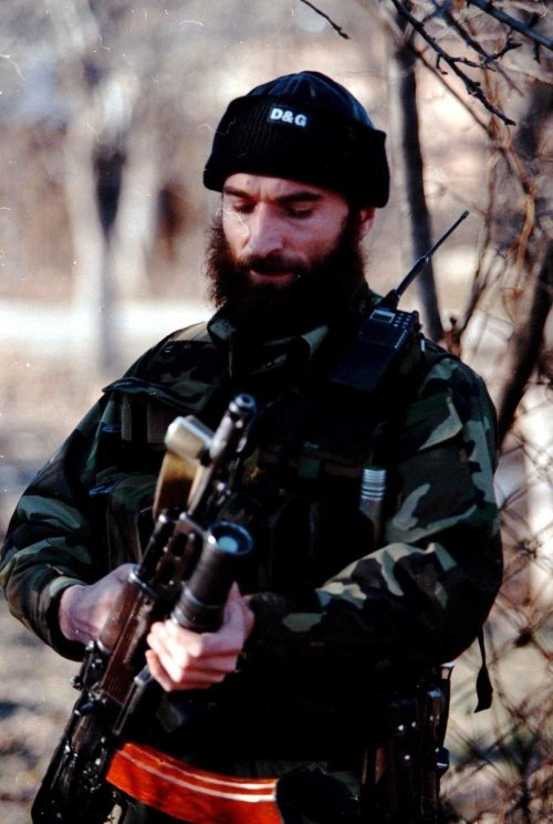 Shamil Salmanovich Basayev was a Chechen militant Islamist and a leader of the Chechen movement [X]