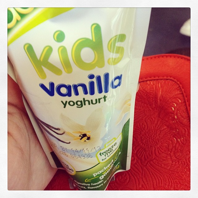 Yum! A poor kids breakfast haha :P trying to save sucks. #yum #kids #yoghurt #vanilla