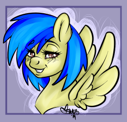 Pony bust commission for silvarrn :D Sorry it took so long! (I&rsquo;ll throw in the original line art too.)