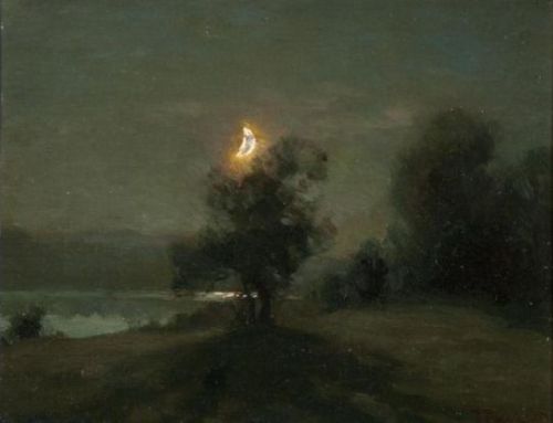 François-Charles Cachoud - Clair de lune sur le Lac d'Aiguebette (1906)