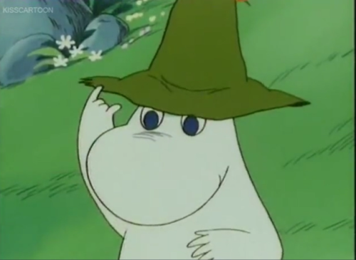 bubblbee - moomin wearing snufkin’s hat appreciation post