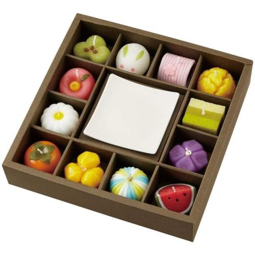 Wagashi candles for every month of the year by Kameyama